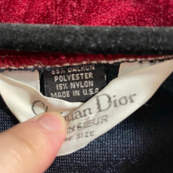 Vintage Christian Dior Monsieur Dark Velvet Robe One Size - Picture 4 of 8